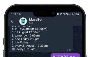 MasaBot screenshot 1