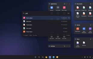 MasDesk Pro: Quick Search (Ctrl+Space) finds and opens any desktop item from a few letters.