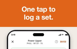 Workout: Set logging with weight, repetitions, RPE, rest timer, and notes.