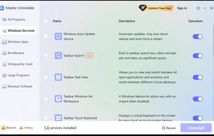 Master Uninstaller screenshot 1