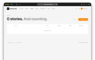 Every published story in one library, filterable by edition, section, and length.