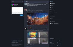 Screenshot of the Mastodon web interface