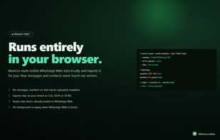 Runs entirely in your browser with local processing.