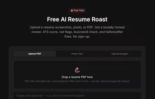 free ai resume roast