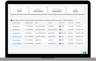 MatchKraft Dashboard. It shows all the products and tools.