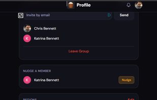 profile page