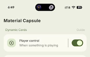 Material Capsule: Dynamic UI screenshot 1
