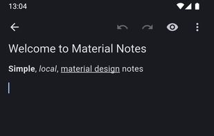 Material Notes screenshot 1