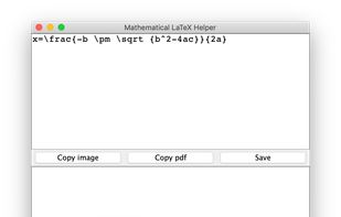Mathematical LaTeX Helper on macOs