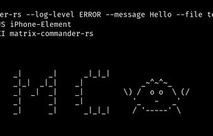 matrix-commander-rs screenshot 1