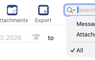 Search old messages in your local archive.