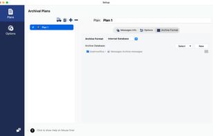 Save messages in a local searchable database.
