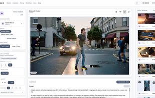 The main app dashboard showing the unified interface where users can run multiple AI video models. Includes text-to-video and image-to-video inputs, engine selection, presets, advanced parameters and real-time credit estimation.
