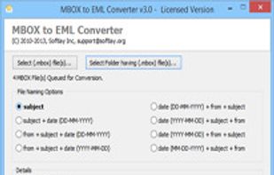 PCVARE MBOX to EML Converter screenshot 1