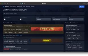 Main page - server list