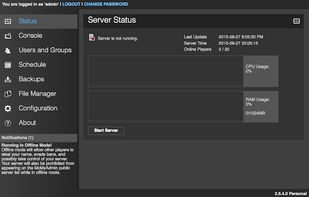 McMyAdmin screenshot 1