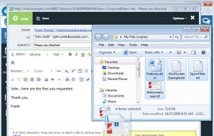 Drag and Drop Attachment Handling