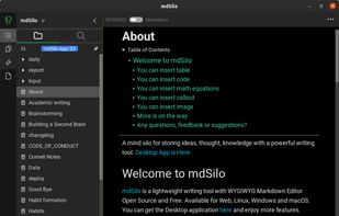 mdSilo screenshot 1
