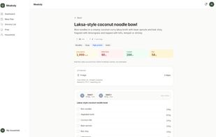 Mealody Meal Planner screenshot 1