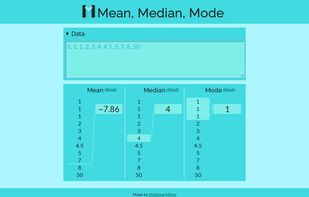 Mean, Median, Mode screenshot 1