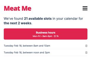 Display humanized availability from your Calendar. Copy-paste to your Emails, WhatsApp, Messenger, etc.