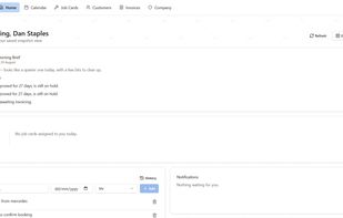 Tenant customisable homepage.