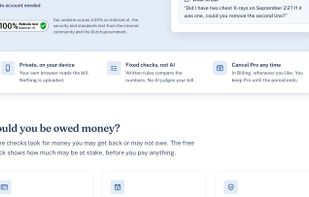 Read on your device with fixed checks, not AI, plus optional money checks