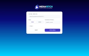MediaFetch UI.