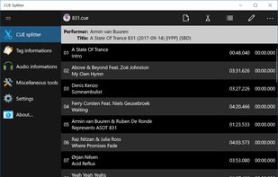 Main "CUE Splitter" page