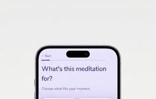 Meditation's purpose selection