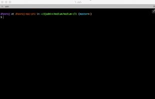 Medium CLI screenshot 1