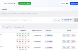 Plugin main translation interface — translate any page with one click.
