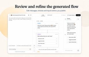 Review and refine the generated flow
