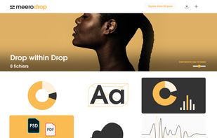 Drop example with beautiful online previews