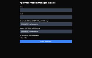 Applicant's view of applying for a job