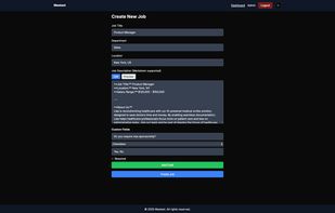 Post a job (recruiter mode)