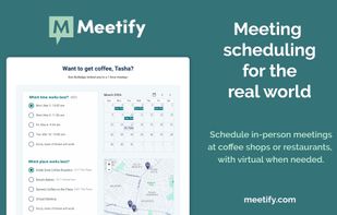 Meeting scheduling that includes location.