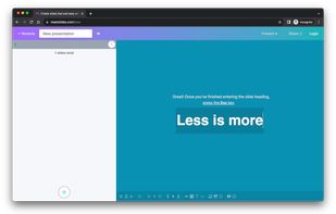 Press Enter to start typing slide title