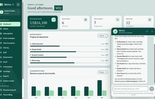 Dashboard with Ask Meira, the AI assistant, telling the team what to work on next
