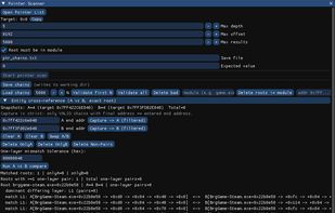 A/B pointer snapshot comparison to isolate stable chains and reduce noisy candidates.