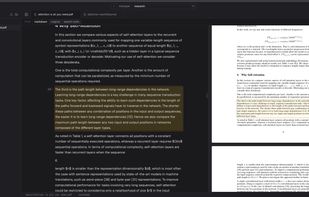 A citation opened. The cited passage is highlighted in the paper's extracted Markdown on the left, and the same paragraph is highlighted on page 6 of the original PDF on the right.