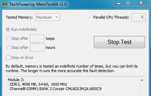 MemTest64 screenshot 1