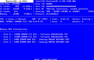 Memtest86+ screenshot 1