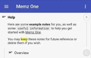 Memz One - Hierarchical Notepad screenshot 1