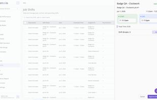 Create job shifts with AI or manual rules
