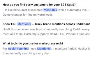 Mentionly screenshot 2