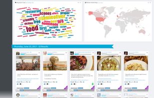 See a full list of all your mentions, the most used word and hashtags and their location on the map