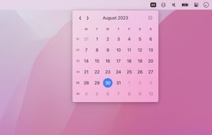 Menu Bar Calendar screenshot 1
