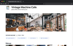 Menu Cards screenshot 1