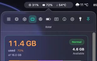 MenuBarMonitor screenshot 2